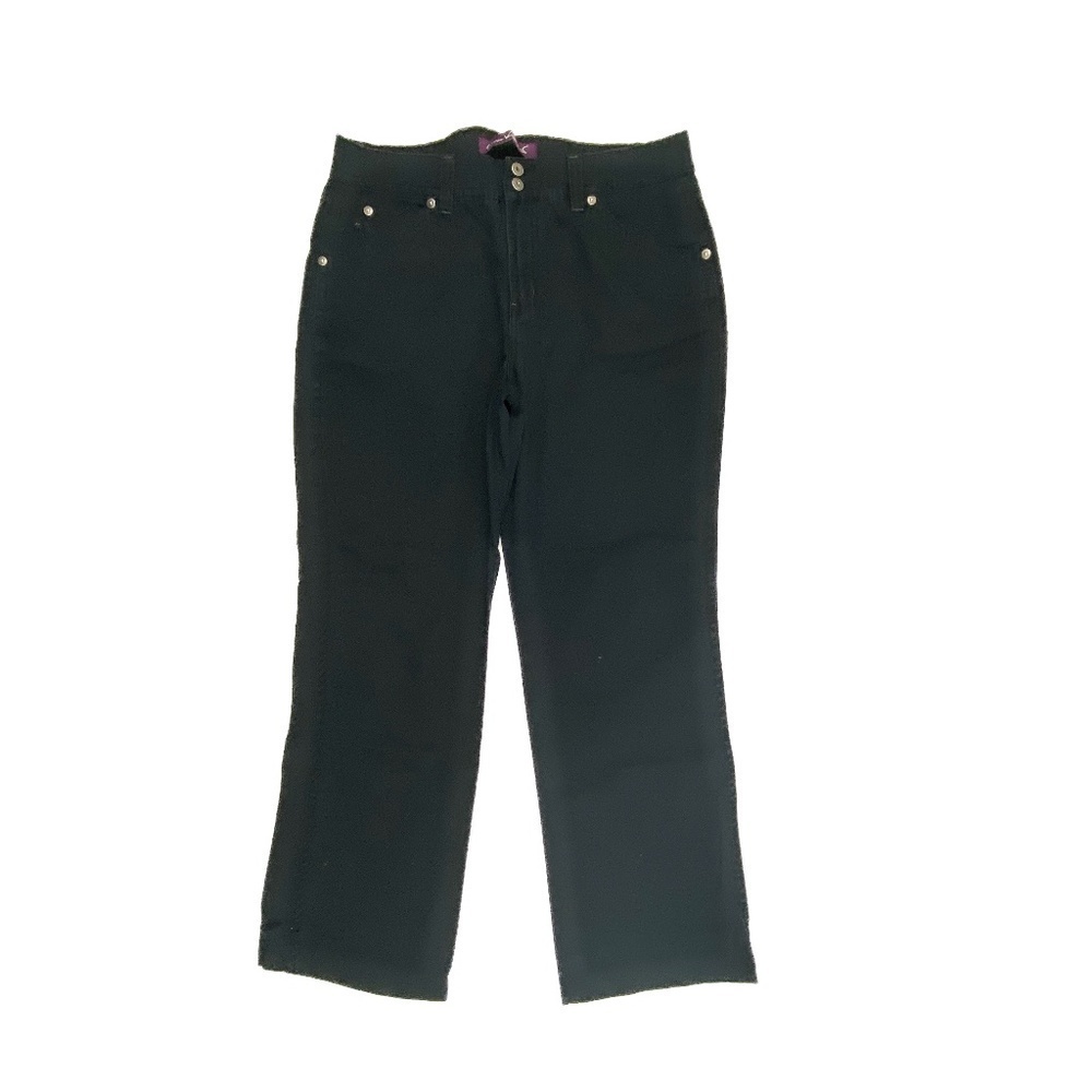 Gloria Vanderbilt bootcut Women's size 14 Black Chino Pants‎